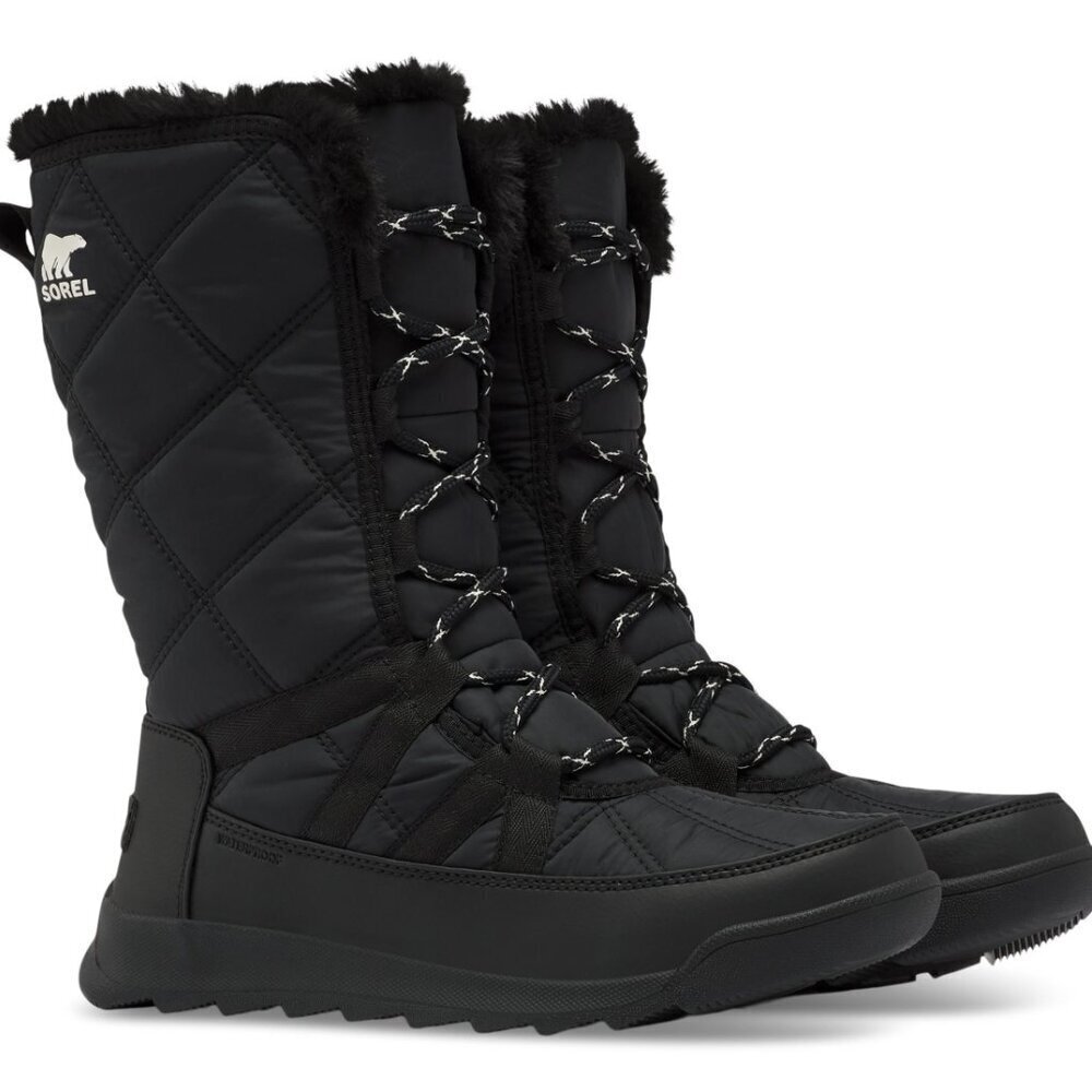 Sorel Women's Whitney II Tall Waterproof Insulated Lace Boots Size 11 Black